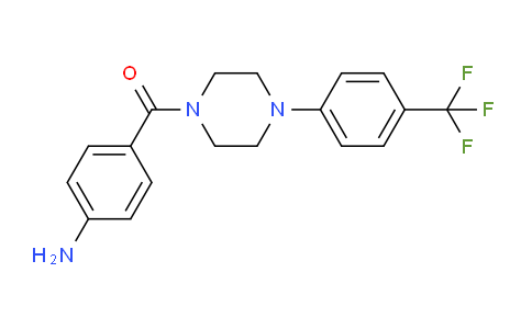 CAS No. 885949-76-8, (4-Aminophenyl)(4-(4-(trifluoromethyl)phenyl)piperazin-1-yl)methanone