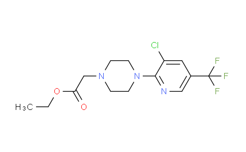 CAS No. 338979-08-1, Ethyl 2-(4-(3-chloro-5-(trifluoromethyl)pyridin-2-yl)piperazin-1-yl)acetate