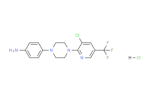 CAS No. 321848-37-7, 4-(4-(3-Chloro-5-(trifluoromethyl)pyridin-2-yl)piperazin-1-yl)aniline hydrochloride