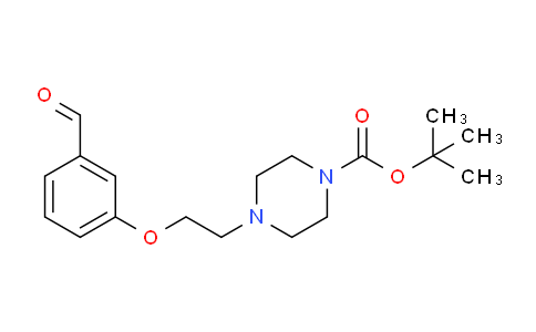 CAS No. 924869-28-3, tert-Butyl 4-(2-(3-formylphenoxy)ethyl)piperazine-1-carboxylate