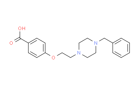 CAS No. 937604-08-5, 4-(2-(4-Benzylpiperazin-1-yl)ethoxy)benzoic acid