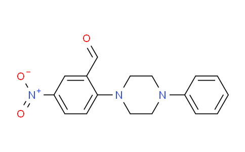 CAS No. 871807-34-0, 5-Nitro-2-(4-phenylpiperazin-1-yl)benzaldehyde