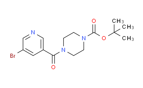 CAS No. 1017782-72-7, tert-Butyl 4-(5-bromonicotinoyl)piperazine-1-carboxylate