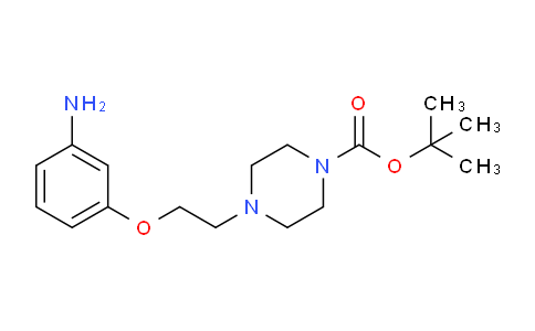 CAS No. 1135283-72-5, tert-Butyl 4-(2-(3-aminophenoxy)ethyl)piperazine-1-carboxylate