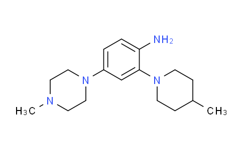CAS No. 1160474-88-3, 4-(4-Methylpiperazin-1-yl)-2-(4-methylpiperidin-1-yl)aniline