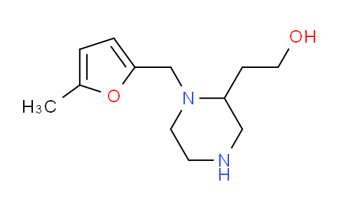 CAS No. 819802-25-0, 2-(1-((5-Methylfuran-2-yl)methyl)piperazin-2-yl)ethanol