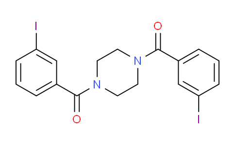 CAS No. 324776-77-4, 1,4-Bis[(3-Iodophenyl)carbonyl]piperazine