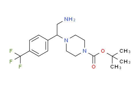DY733629 | 444892-59-5 | tert-Butyl 4-(2-amino-1-(4-(trifluoromethyl)phenyl)ethyl)piperazine-1-carboxylate