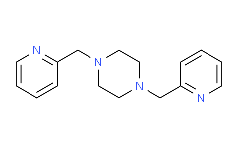 CAS No. 6584-58-3, 1,4-bis(pyridin-2-ylmethyl)piperazine