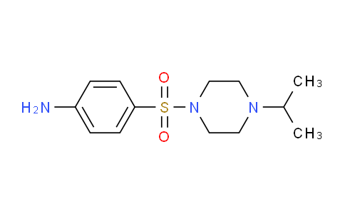 CAS No. 524719-43-5, 4-((4-Isopropylpiperazin-1-yl)sulfonyl)aniline