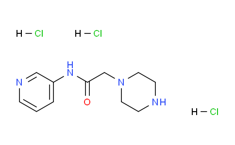 CAS No. 808764-17-2, 2-(Piperazin-1-yl)acetic acid N-(3-pyridyl)amide trihydrochloride