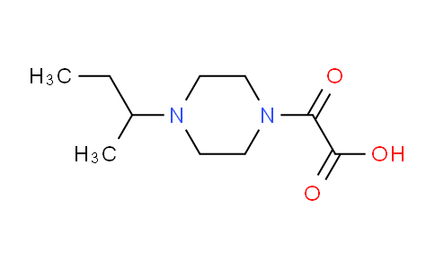 CAS No. 705943-40-4, (4-sec-Butyl-piperazin-1-yl)-oxo-acetic acid
