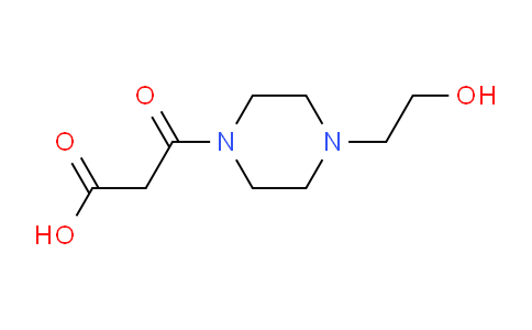 CAS No. 717904-42-2, 3-(4-(2-Hydroxyethyl)piperazin-1-yl)-3-oxopropanoic acid