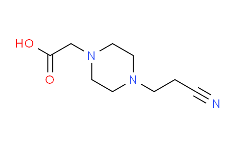 CAS No. 722491-37-4, [4-(2-Cyano-ethyl)-piperazin-1-yl]-acetic acid