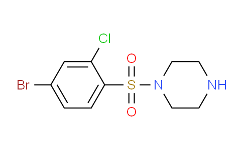 CAS No. 731003-83-1, 1-((4-Bromo-2-chlorophenyl)sulfonyl)piperazine
