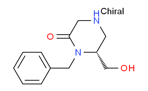 CAS No. 1217657-81-2, (R)-1-Benzyl-6-(hydroxymethyl)piperazin-2-one