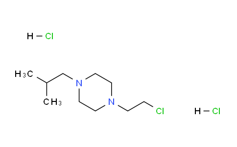 CAS No. 34581-17-4, 1-(2-Chloro-ethyl)-4-isobutyl-piperazine dihydrochloride