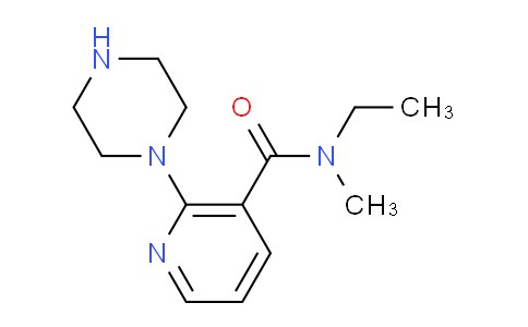 CAS No. 912761-62-7, N-ethyl-N-methyl-2-(piperazin-1-yl)nicotinamide