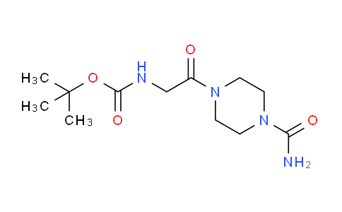 CAS No. 917202-00-7, tert-Butyl (2-(4-carbamoylpiperazin-1-yl)-2-oxoethyl)carbamate