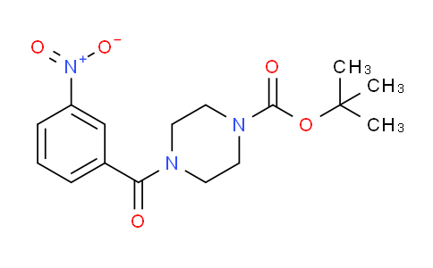 CAS No. 389628-56-2, tert-Butyl 4-(3-nitrobenzoyl)piperazine-1-carboxylate