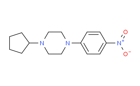 CAS No. 443915-54-6, 1-Cyclopentyl-4-(4-nitrophenyl)piperazine