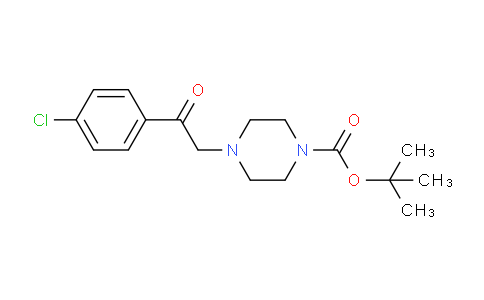 CAS No. 1146080-70-7, 4-[2-(4-Chloro-phenyl)-2-oxo-ethyl]-piperazine-1-carboxylic acid tert-butyl ester