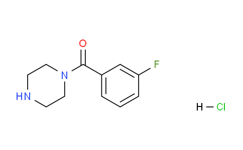 CAS No. 1187890-39-6, 1-(3-Fluorobenzoyl)piperazine hydrochloride