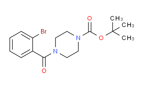 CAS No. 444581-45-7, tert-Butyl 4-(2-bromobenzoyl)piperazine-1-carboxylate