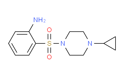 CAS No. 1290734-17-6, 2-(4-Cyclopropylpiperazine-1-sulfonyl)aniline