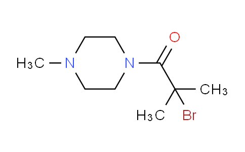 CAS No. 1225950-57-1, 2-Bromo-2-methyl-1-(4-methylpiperazin-1-yl)propan-1-one