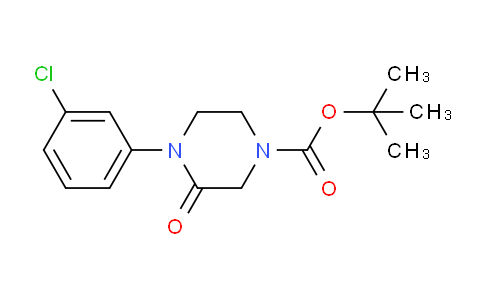CAS No. 183500-69-8, tert-Butyl 4-(3-chlorophenyl)-3-oxopiperazine-1-carboxylate