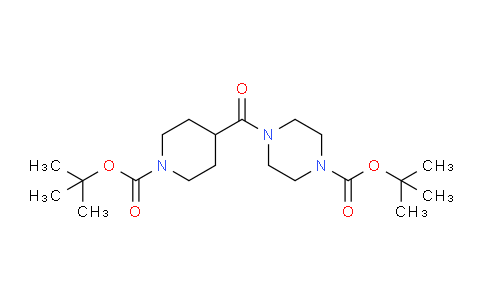 CAS No. 1278859-58-7, N-BOC-4-(4-BOC-piperazinocarbonyl)piperidine