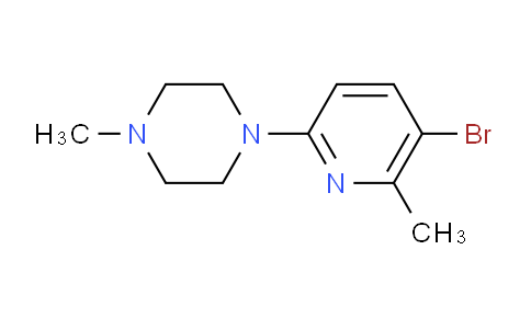 CAS No. 1454301-28-0, 1-(5-Bromo-6-methylpyridin-2-yl)-4-methylpiperazine