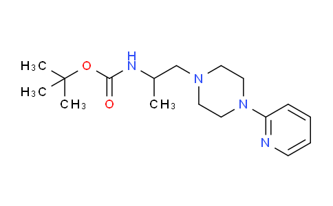 CAS No. 1215003-26-1, tert-Butyl (1-(4-(pyridin-2-yl)piperazin-1-yl)propan-2-yl)carbamate