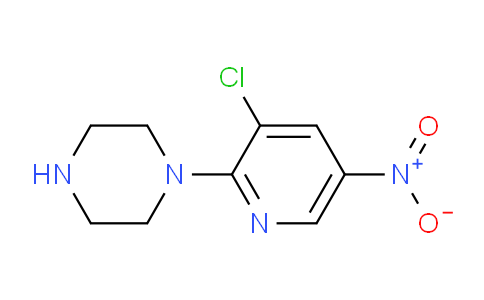 CAS No. 1368438-85-0, 1-(3-Chloro-5-nitropyridin-2-yl)piperazine