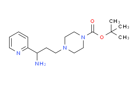 MC733752 | 1823258-47-4 | tert-Butyl 4-(3-amino-3-(pyridin-2-yl)propyl)piperazine-1-carboxylate