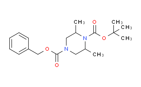 CAS No. 1207455-37-5, 4-Benzyl 1-tert-butyl 2,6-dimethylpiperazine-1,4-dicarboxylate