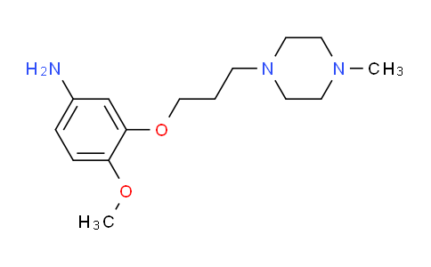 CAS No. 846023-55-0, 4-Methoxy-3-(3-(4-methylpiperazin-1-yl)propoxy)aniline