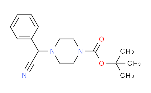 CAS No. 444891-21-8, tert-Butyl 4-(cyano(phenyl)methyl)piperazine-1-carboxylate
