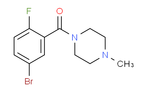 CAS No. 853313-25-4, (5-Bromo-2-fluorophenyl)(4-methylpiperazin-1-yl)methanone