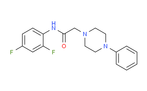CAS No. 477320-16-4, N-(2,4-Difluorophenyl)-2-(4-phenylpiperazin-1-yl)acetamide