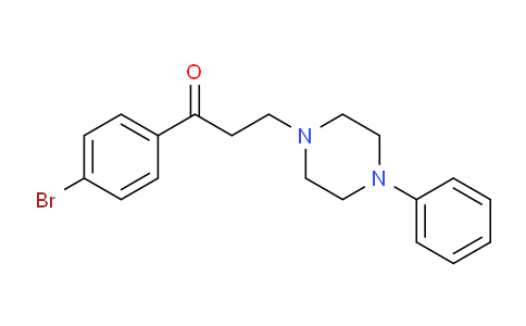 CAS No. 477320-65-3, 1-(4-Bromophenyl)-3-(4-phenylpiperazin-1-yl)propan-1-one