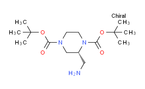 CAS No. 1932411-32-9, ditert-butyl (2R)-2-(aminomethyl)piperazine-1,4-dicarboxylate