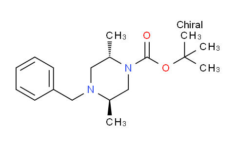 CAS No. 1638744-26-9, tert-butyl (2S,5R)-4-benzyl-2,5-dimethylpiperazine-1-carboxylate