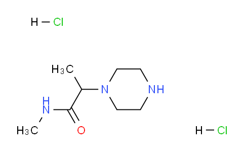 CAS No. 1290999-03-9, N-methyl-2-piperazin-1-yl-propanamide;dihydrochloride