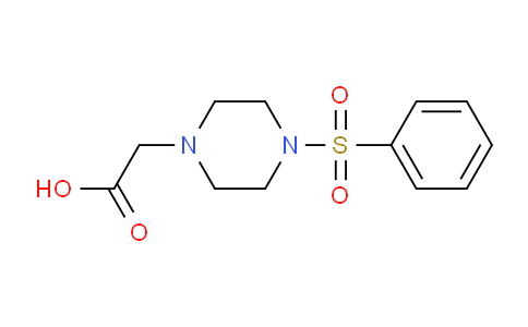 CAS No. 937654-58-5, 2-[4-(benzenesulfonyl)piperazin-1-yl]acetic acid