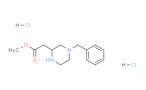 CAS No. 1992963-33-3, methyl 2-(4-benzylpiperazin-2-yl)acetate;dihydrochloride