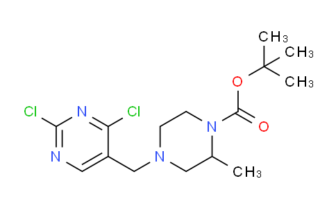 CAS No. 1420962-55-5, tert-butyl 4-((2,4-dichloropyrimidin-5-yl)methyl)-2-methylpiperazine-1-carboxylate