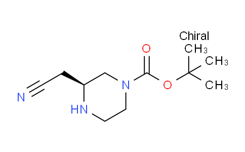 CAS No. 1589082-06-3, tert-butyl (3S)-3-(cyanomethyl)piperazine-1-carboxylate