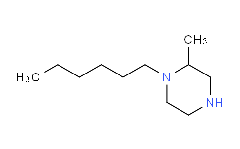 CAS No. 1240572-39-7, 1-Hexyl-2-methylpiperazine